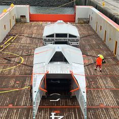 Cargo on a ship deck