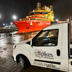 Ffolkes Offshore vehicle at port